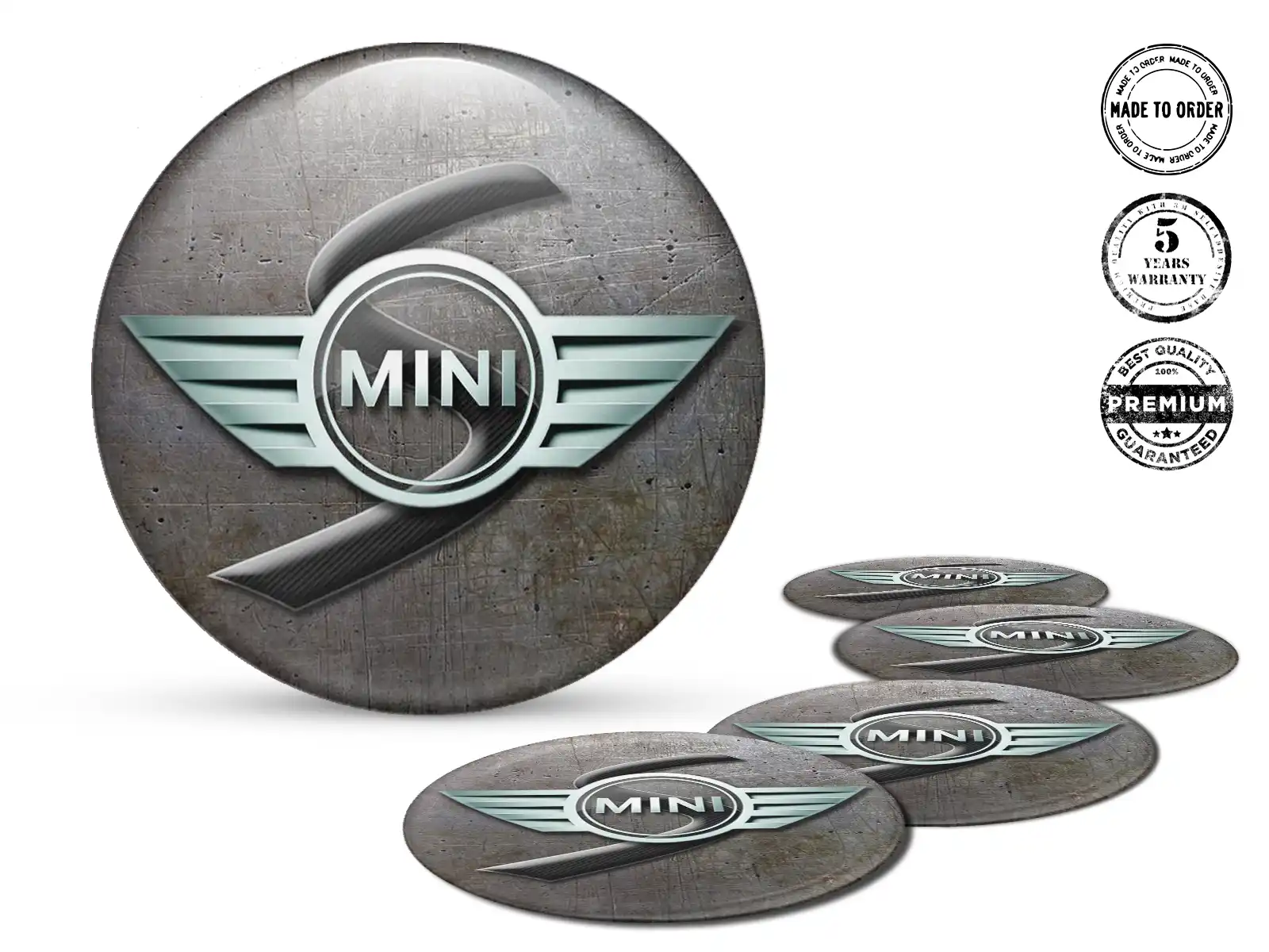 Mini Cooper Pegatinas de Aro para Autos Logos de Cúpula Elegante
